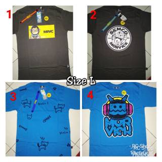  Kaos  Oblong Distro  SKM  Lengan Pendek Size L free Gelang 