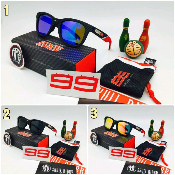 Kacamata pria cowok skull rider super