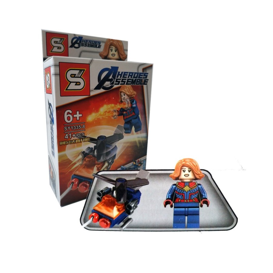 Mainan Bricks Super Hero Avengers SY 1335-8 Heroes Assemble 8 in 1