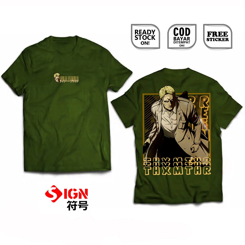 KAOS REINER BRAUN RAINA BURAUN ANIME MANGA ATTACK ON TITAN FUKUCHO SNK SHINGEKI ON KYOJIN PASUKAN SC