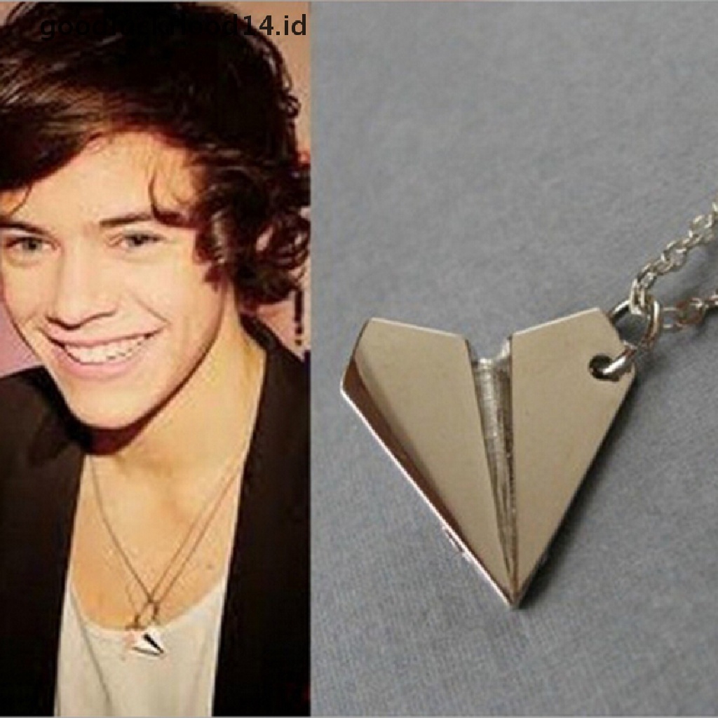 [OOID] Harry Style Paper Airplane Pendant Necklace Jewelry Chain Collar Choker Necklace ID