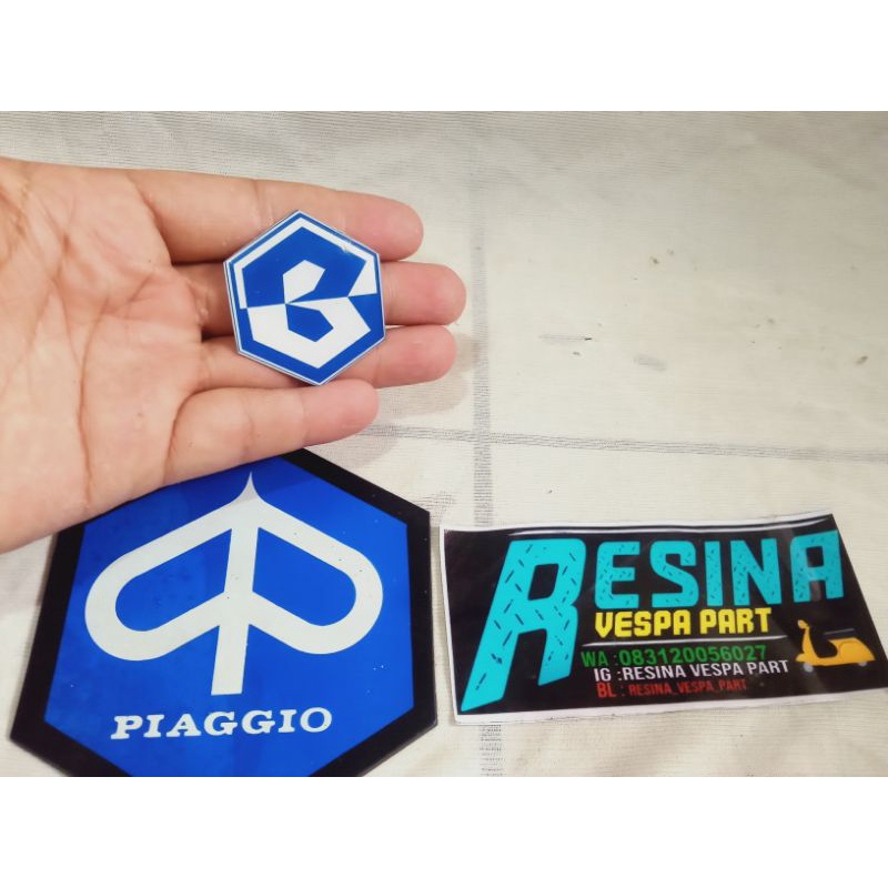 emblem dasi Vespa bajaj kualitas bagus