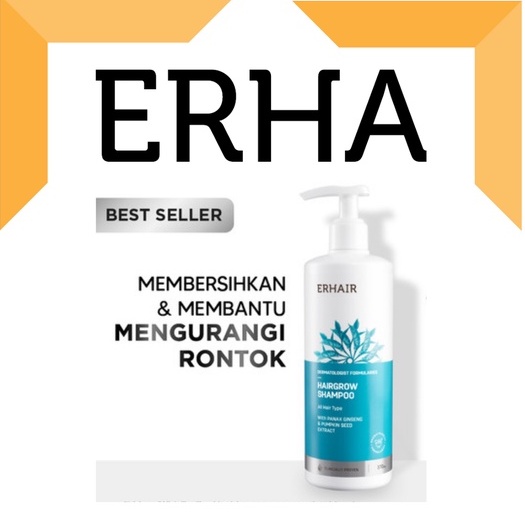 Erhair Hairgrow Shampoo 370Ml – Shampo Rambut Rontok