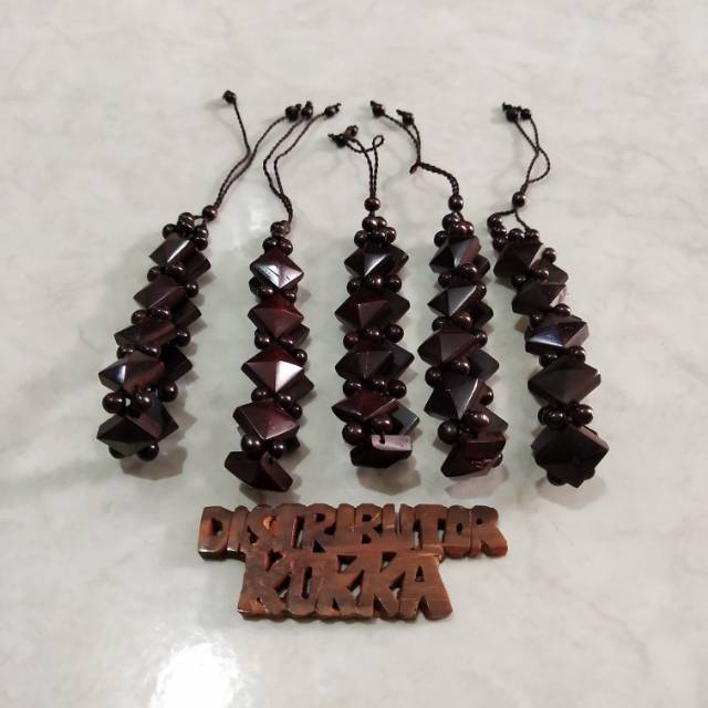 ( SUPER MURAH ) Grosir 5 pcs gelang kokka kaukah fukakah koka piramid hereng hitam