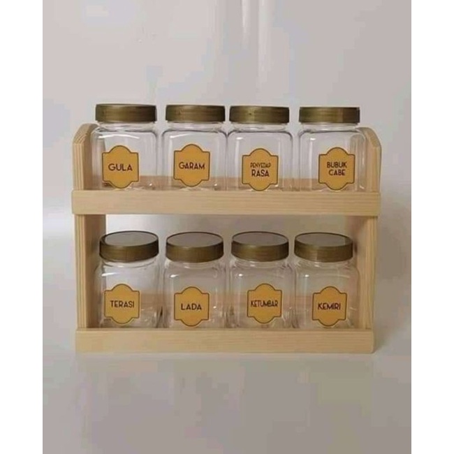 Rak dinding dapur/rak toples dapur