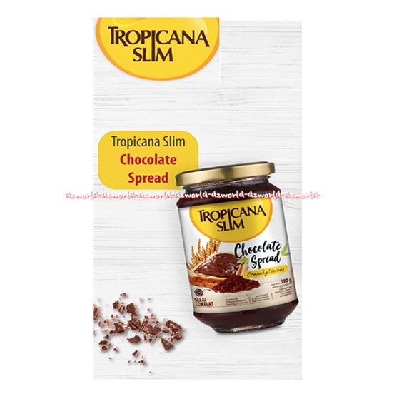 Tropicana Slim Chocolate Spread Jam 300gr Selai Coklat Cokelat Rendah Gula Selai Untuk Diabet Diabetes TS