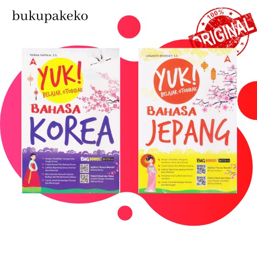 BEST BUKU : YUK  BELAJAR OTODIDAK BAHASA KOREA DAN JEPANG
