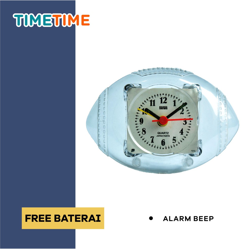 Jam Meja Weker Alarm Bentuk Unik Lucu Analog Alarm Clock Murah Kaiwa FREE BATERAI