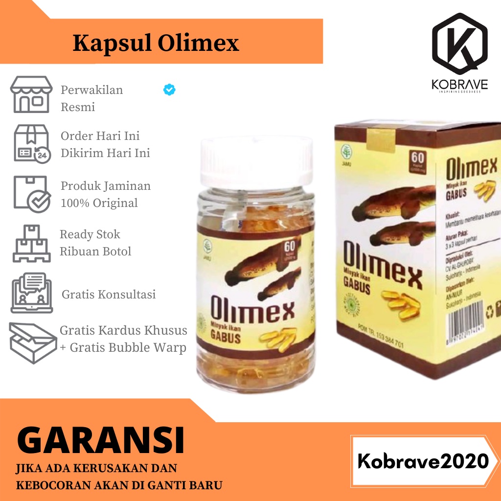 Obat Pasca Operasi Minyak Ikan Gabus Kapsul Olimex Ekstrak Sari Kutuk Albumin Penyembuhan Luka Dan Dalam