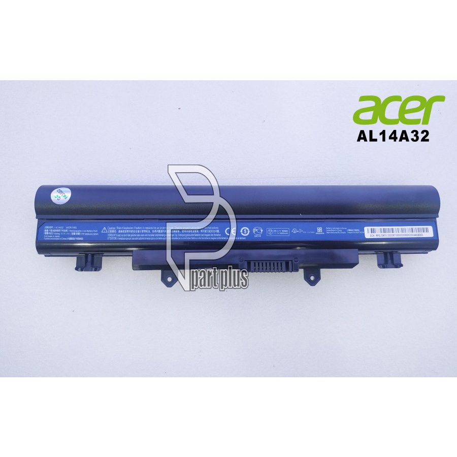 Baterai Laptop Acer Aspire E14 E15 E5-411 E5-421 E5-431 E5-471 E5-511 AL14A32