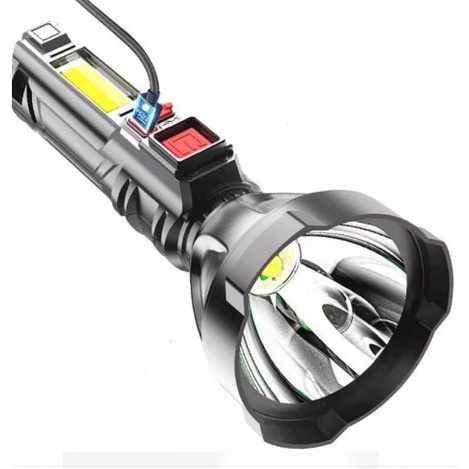 Senter L830 LED 4 MODE LED COB XPE Super Terang Plus Indikator