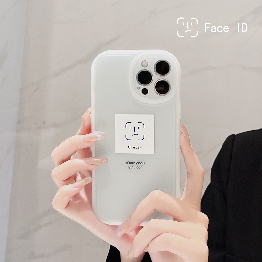 Soft Case Silikon Motif Face Recognition Cover Iphone 14 7 8 SE2020 7 + 8PLUS XS XR 11 12 Mini 13 PRO MAX