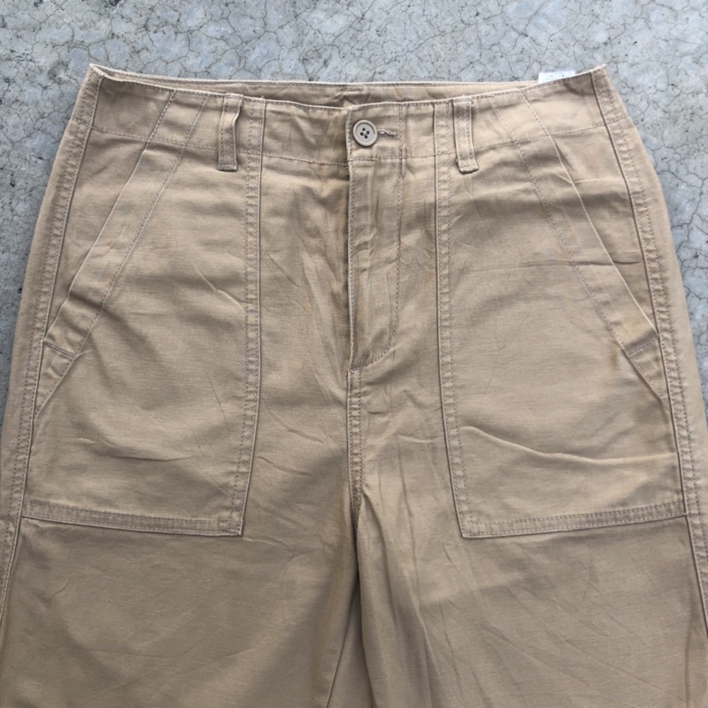 Jual Fatigue Pants GU by Uniqlo Brown Second Original Shopee Indonesia
