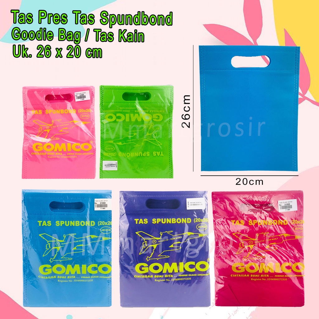 Tas Spundbond / Tas Kain / Team Manly / Uk.20*25 cm / 1 pack Isi 20pcs