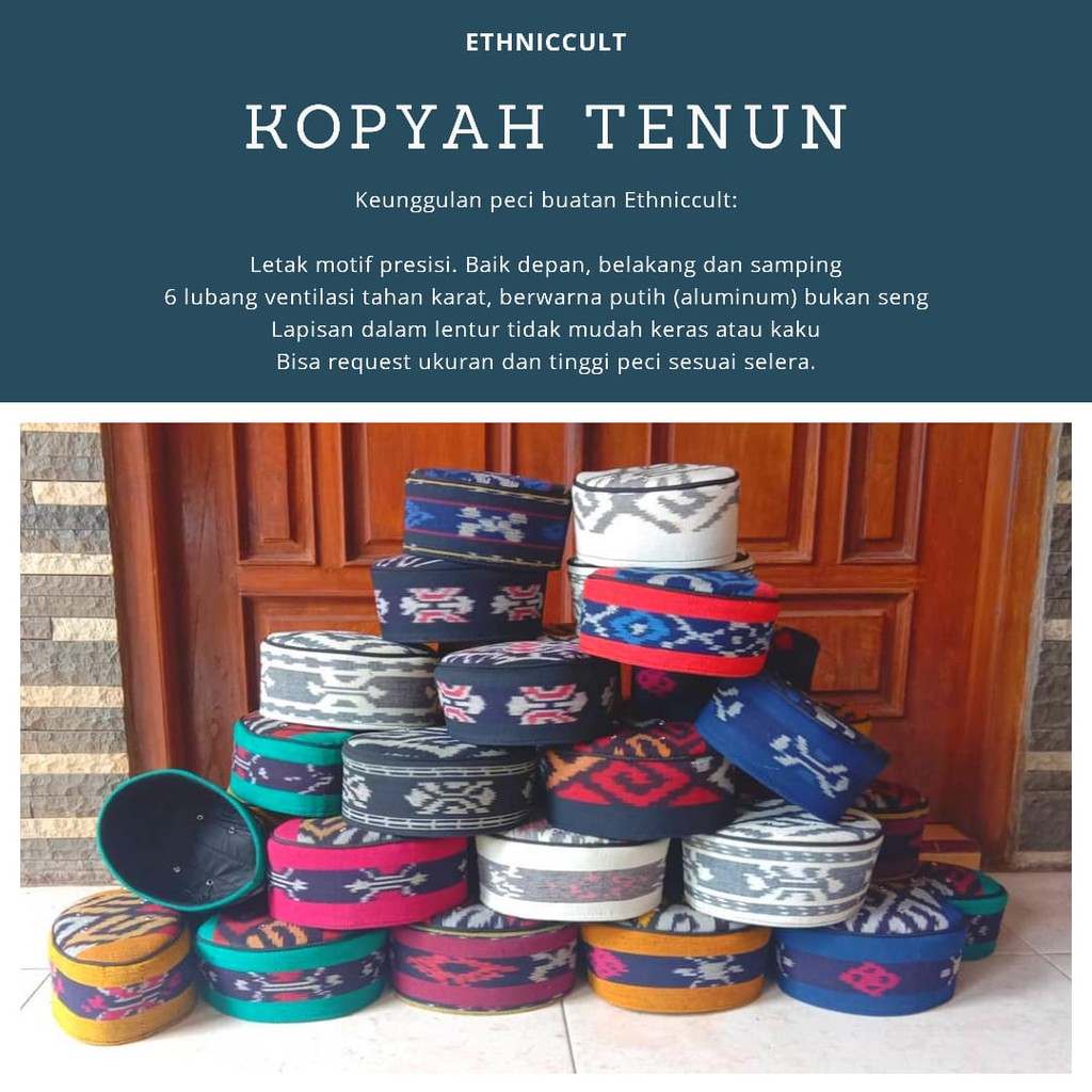 Peci Tenun/Kopiyah Tenun