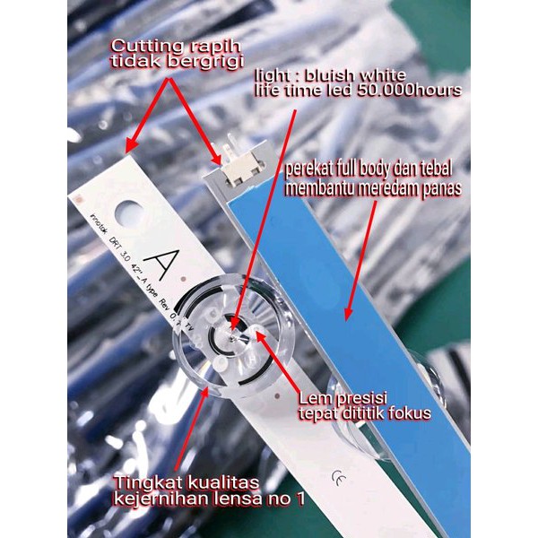BACKLIGHT 42LB550  42LF550 42LB561 42LY340 42LX340 BACKLIGHT TV LED LG 42 INCH
