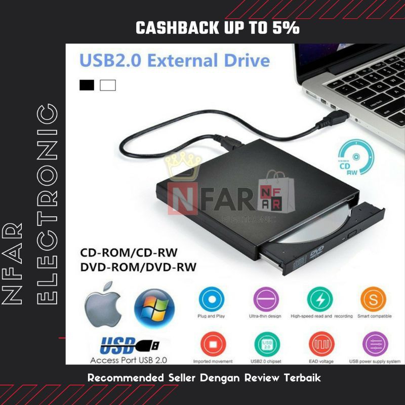 DVD RW Eksternal DVD ROM External CD-RW External Laptop PC