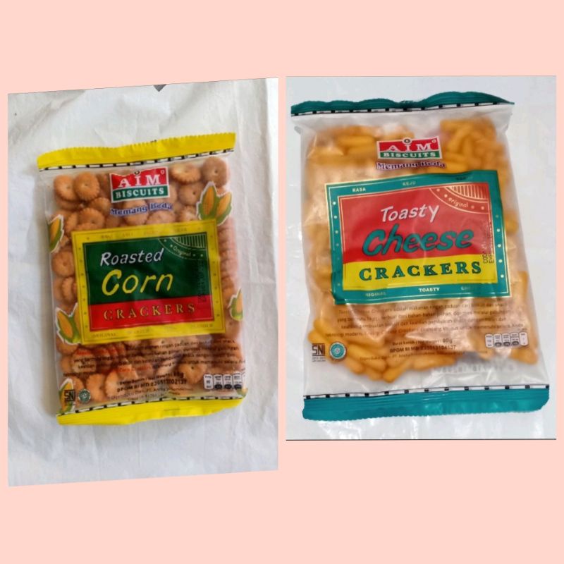 

Aim Biscuits Roasted Corn Crackers / Toasty Cheese Crackers 80gr