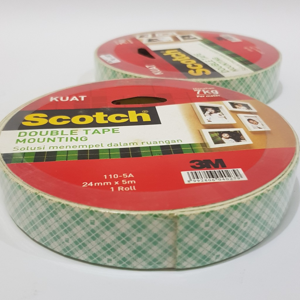 Scotch Double Tape Mounting / Double Tape Merk 3M 24mm x 5m