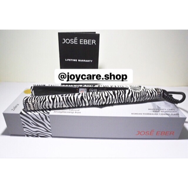 Jose Eber Pro Series Tourmaline 1 inch Zebra White
