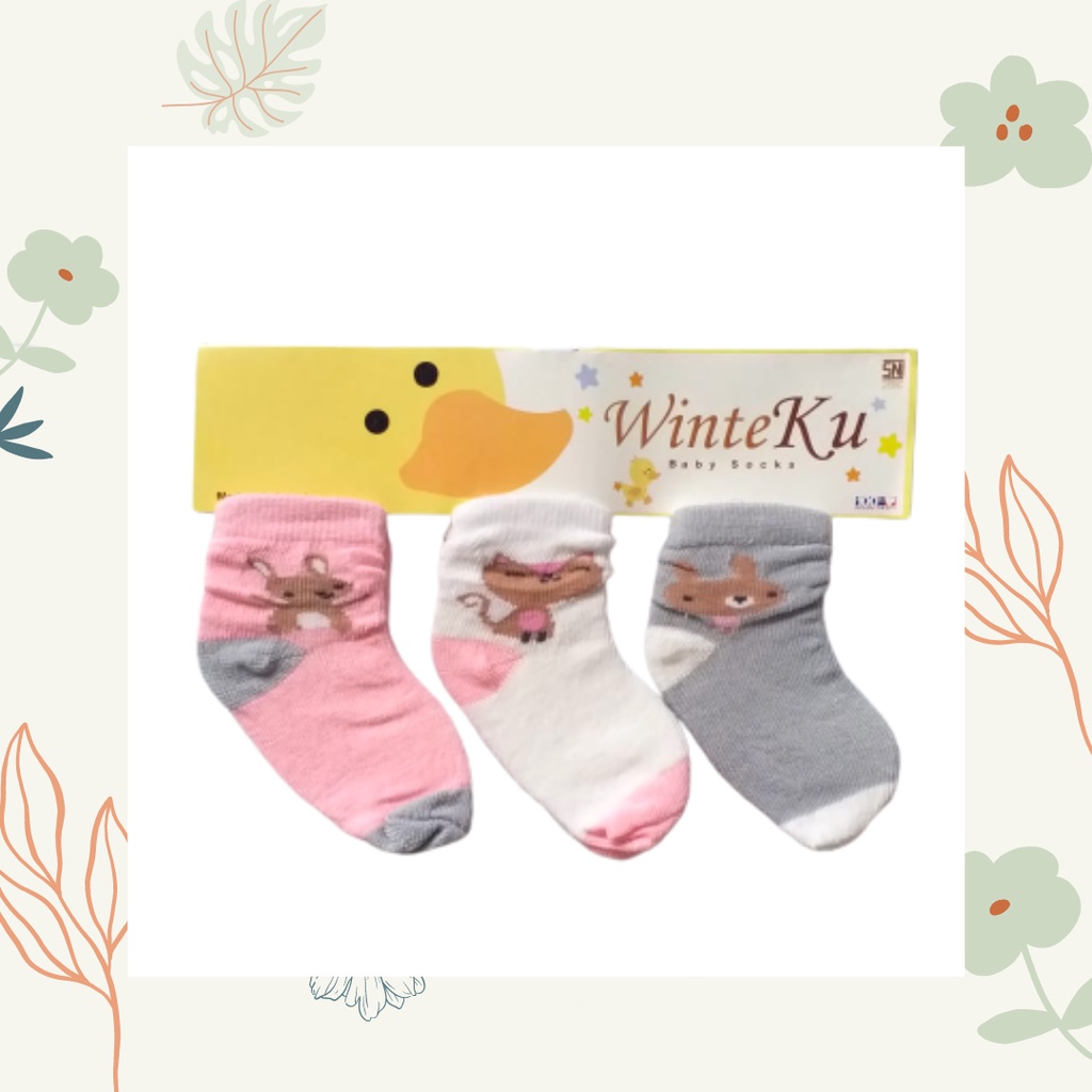 MBSS BISA PILIH MOTIF!!! WINTEKU Kaos Kaki Anak Bayi Non-slip Kaus Kaki Katun / Baby Socks P2