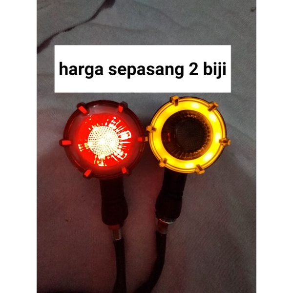sein led bulat running cb w175 Scoopy RX king Tiger lampu sein led nyala putar sein led bulat vixion