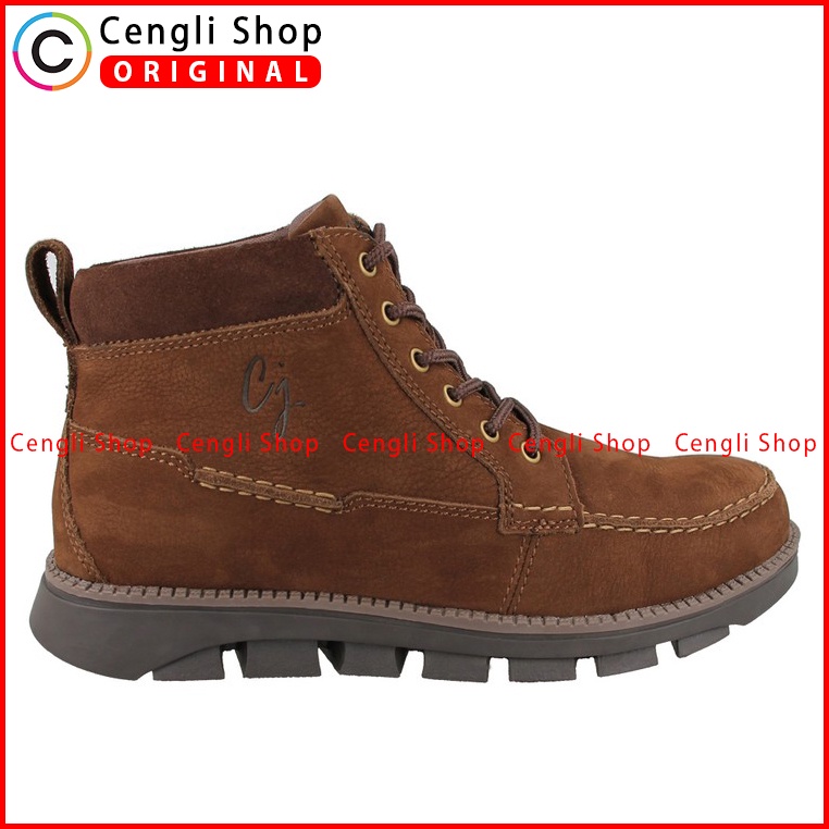 SEPATU BOOT PAKALOLO PRIA ORIGINAL CASUAL KULIT ASLI COKLAT PB09