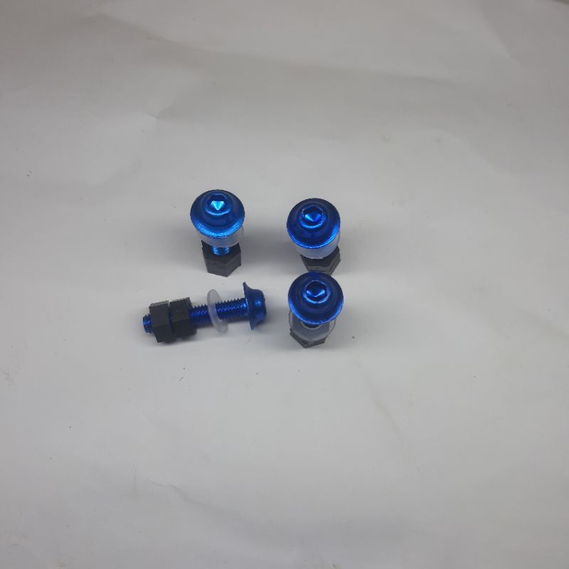 Baut Visor Nmax Blue-Baut Winshield Nmax-Mur Baut karet Visor Nmax Aerox