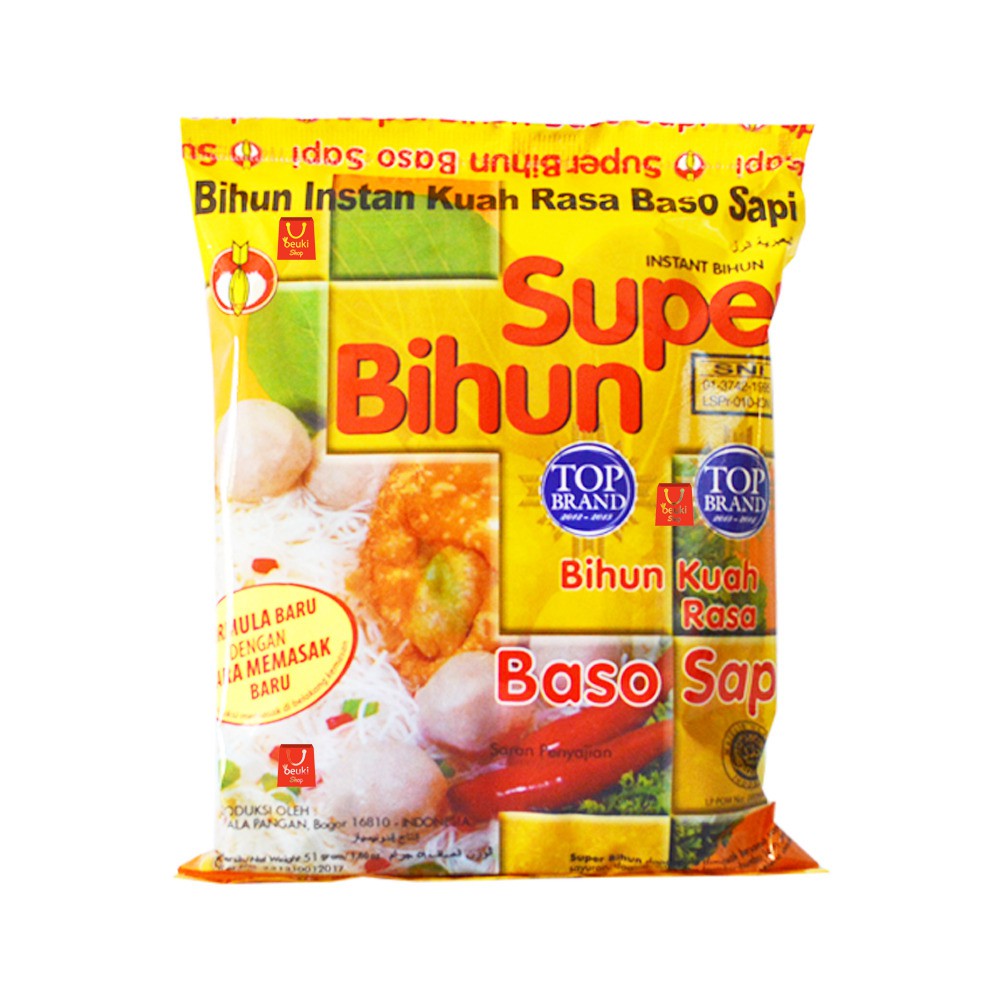 

Super Bihun Baso Sapi Bihun Kuah Instan - 51gr