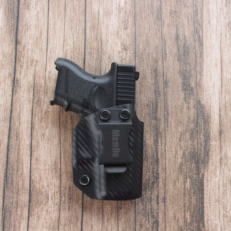 kydex holster iwb glock 26 27 motif karbon