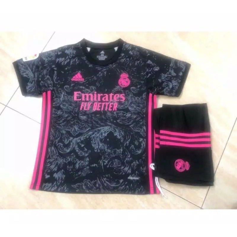 JERSEY MADRID 3RD KIDS 20 21 2020 2021 BAJU ANAK REAL MADRID THIRD GO GRADE ORI THAILAND