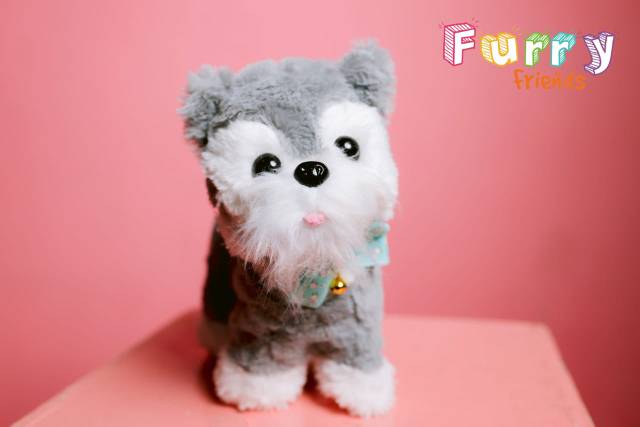 Boneka anjing robot otomatis lucu imut import furry friend friends puppy dog doggy cat kucing anjing