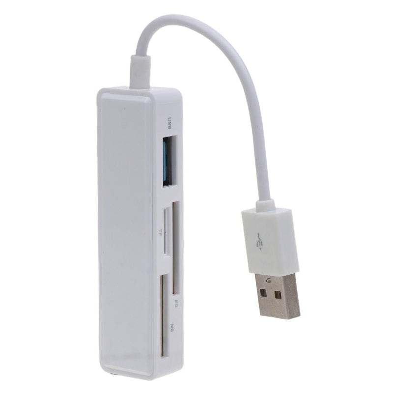 Btsg 3in1 Memory Card Reader Pembaca Kartu SD/TF/MS Dengan Antarmuka USB2.0 Untuk PC