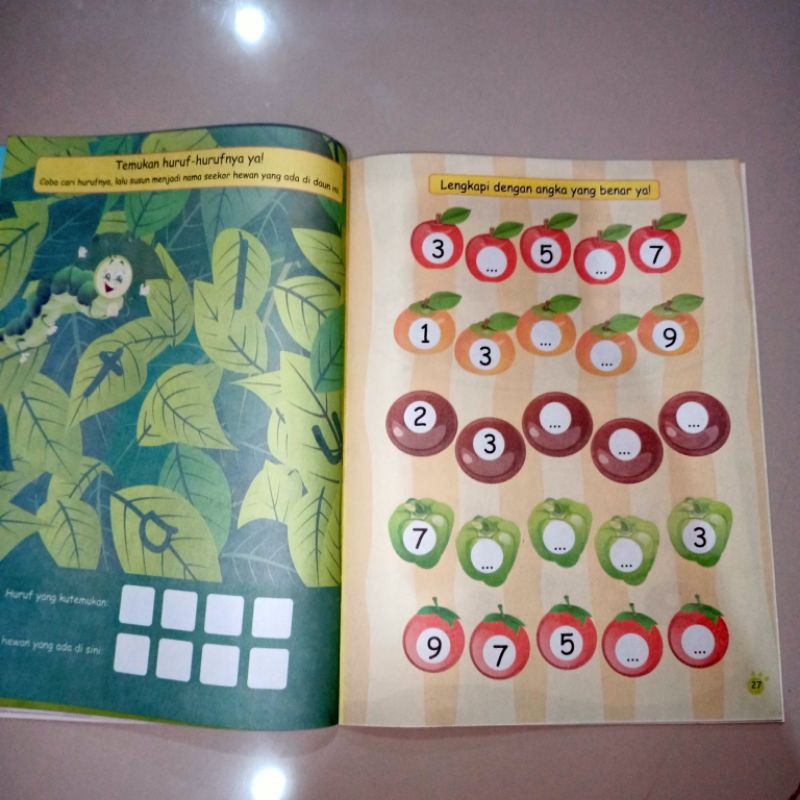 buku pintar membaca menulis dan menghitung 64 halaman (21×28cm)