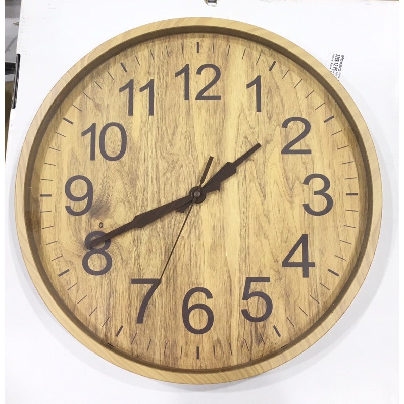 jam dinding polos besar motif kayu 35cm dan 40cm