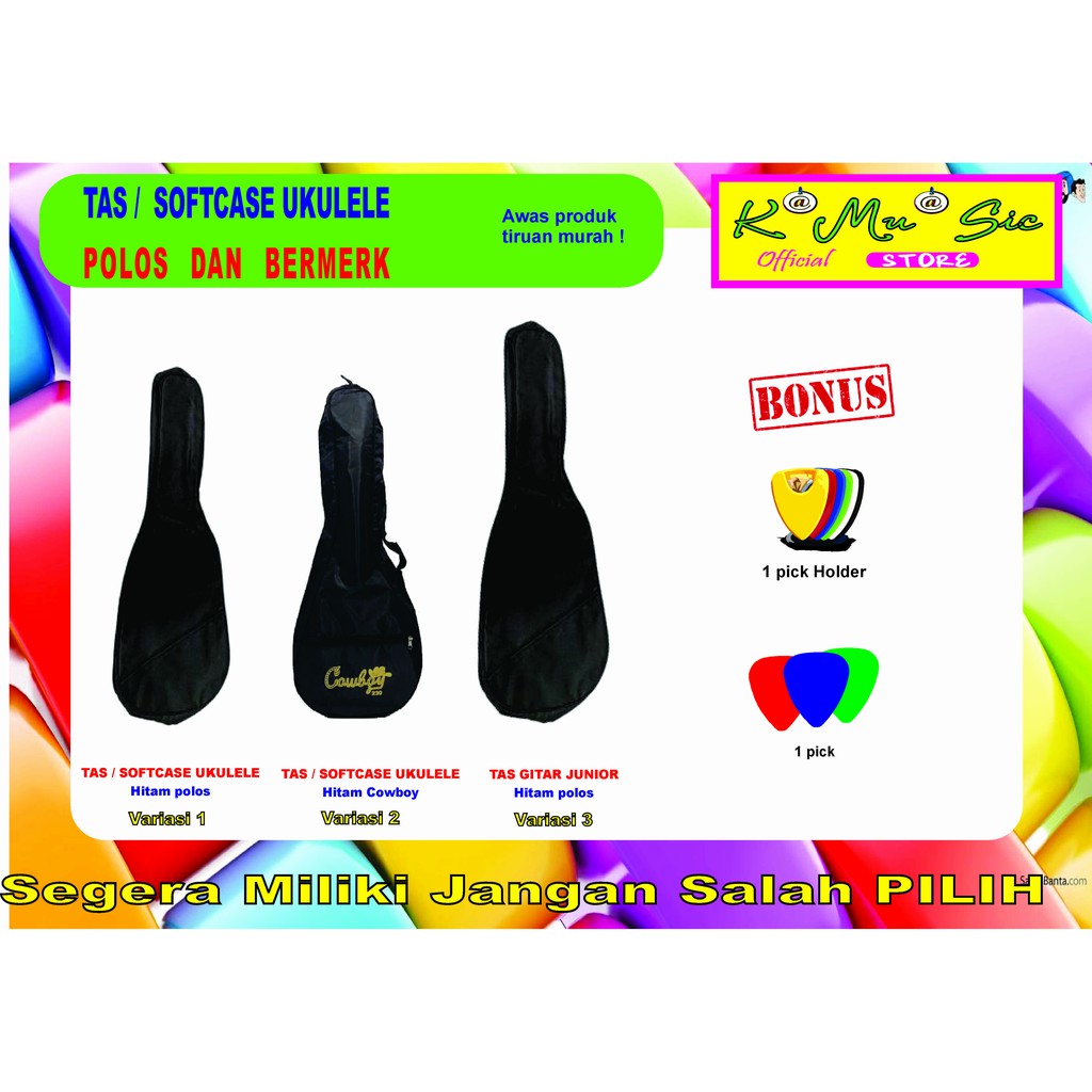 [ COD ] Tas softcase ukulele gitar lele