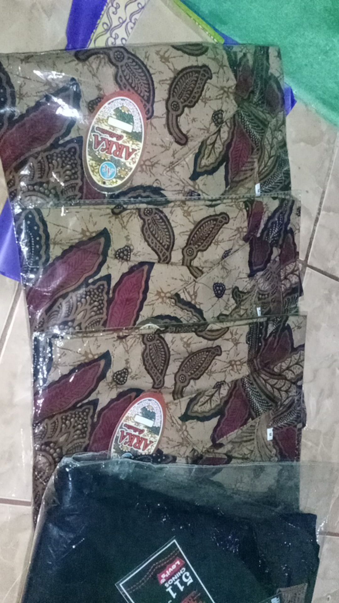 Bswart Batik Hrb026 Kenongo Hem Pendek Padi Pekalongan M L Xl Batik Pria Murah Modern Grosir Eceran
