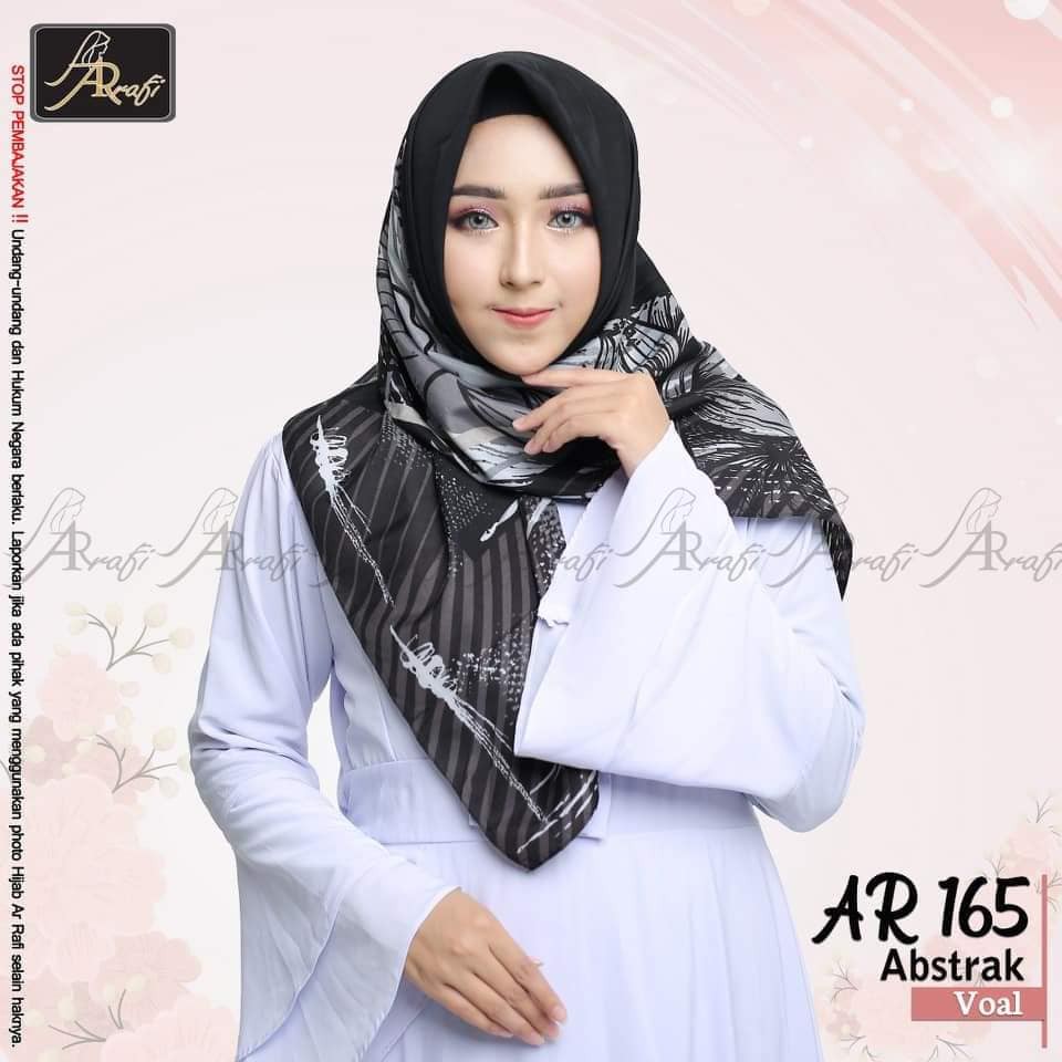 AR 165 Segi4 Motif Abstrak (Original Hijab Ar Rafi)