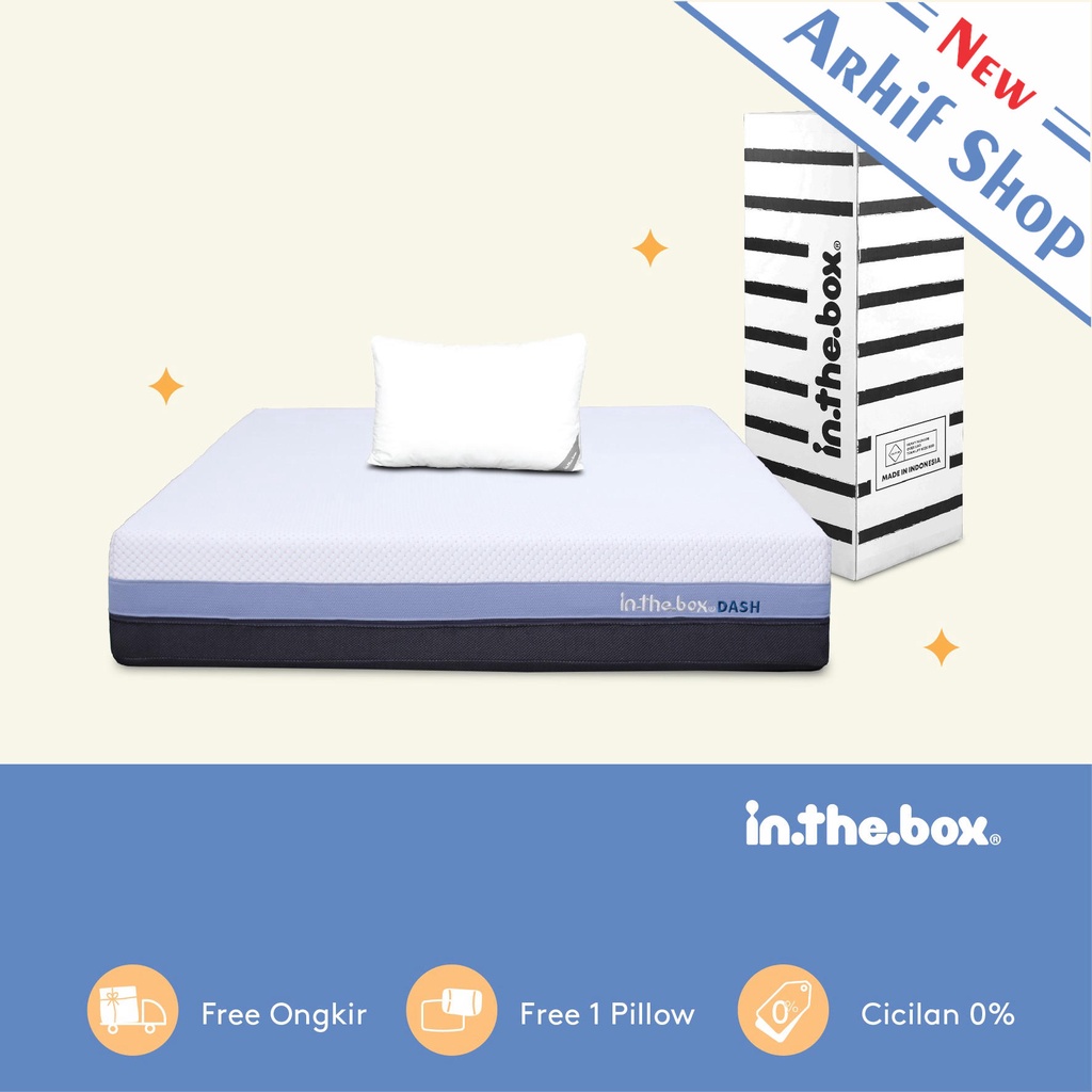 Kasur Spring Bed Orthopedic IN THE BOX Dash - FREE Bantal