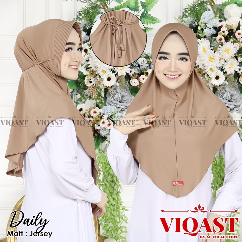 Hijab Bergo Daily Pet Tali Kepang ORIGINAL VIQAST