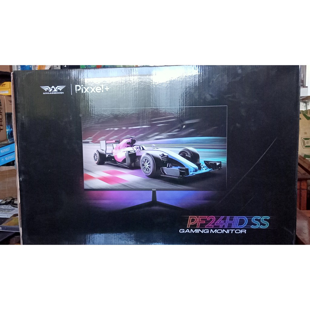 Monitor Led 24inch wide FULLHD Armageddon Pixel+ PF24HD SS Hitam Black