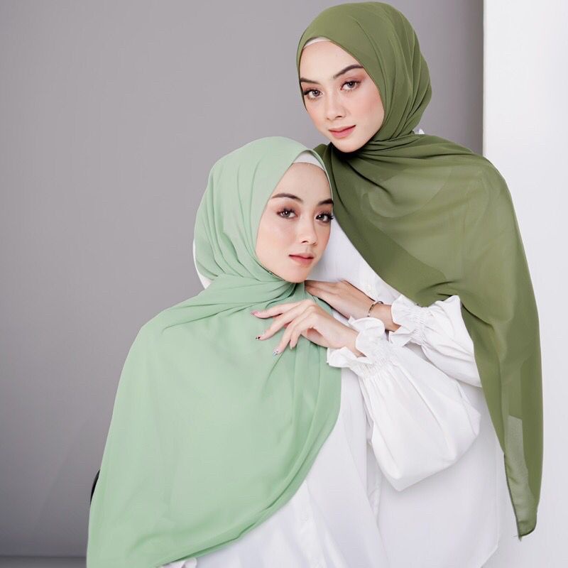 Hijab Pashmina Ceruty Babydoll 180x75 Premium  Kerudung Pashmina Ceruty Baby Doll