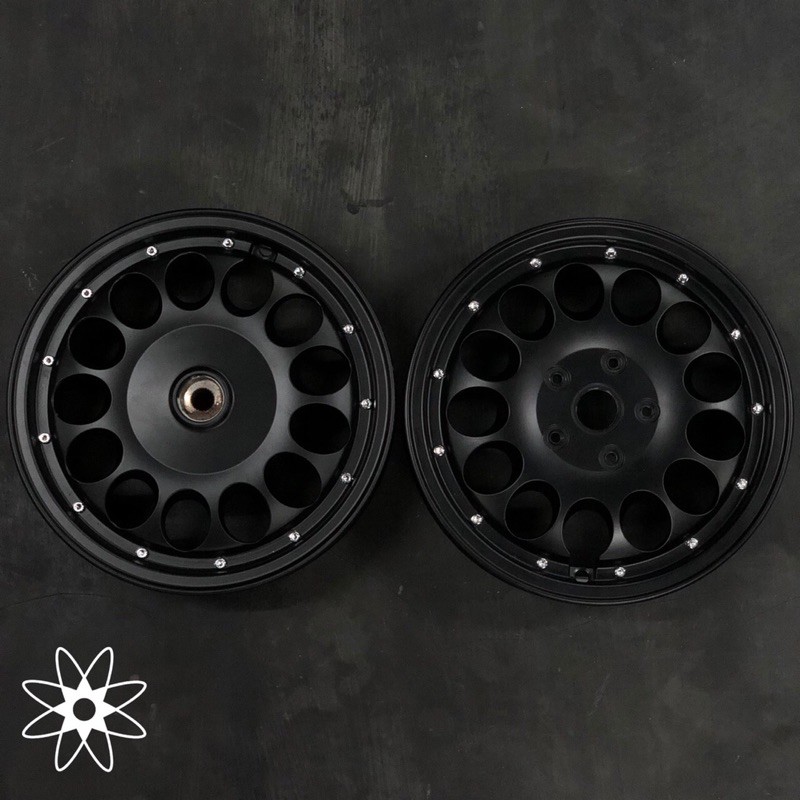 Velg Vrossi Alfaquattro Black Vespa Matic Sprint Primavera Ring 12