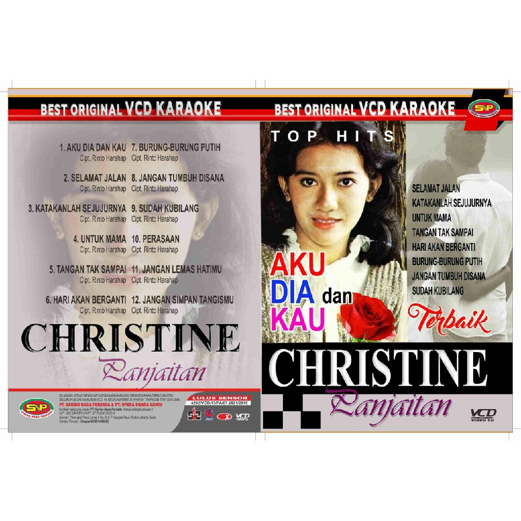 Vcd Original Pop Kenangan - Terbaik Christina Panjaitan