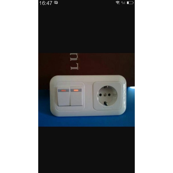 PANASONIC SAKLAR SERI+LAMPU/SAKLAR+LAMPU MENYALA PANASONIC