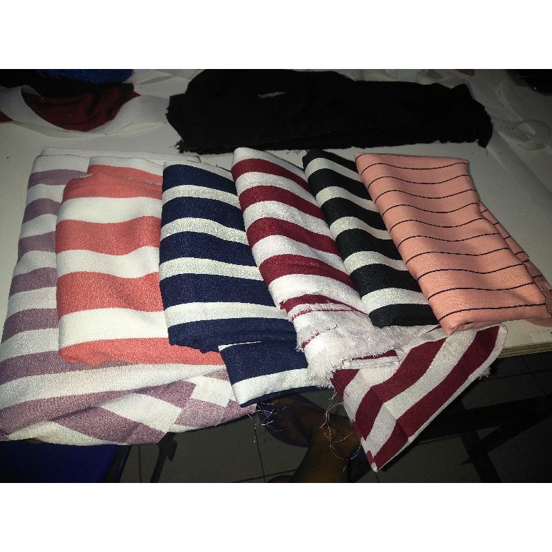 Kain Katun Jepang Motif Salur