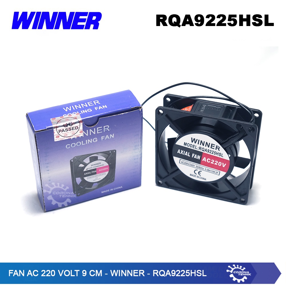 Winner - Fan AC 220 Volt 9 cm - RQA9225HSL