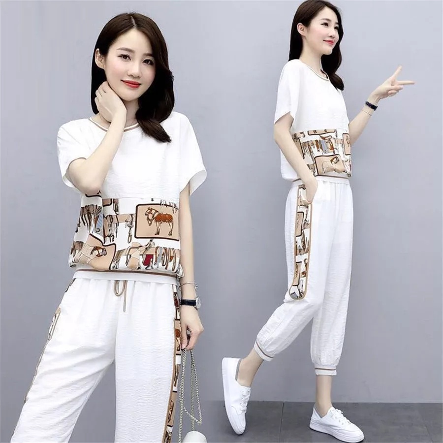 Setelan Wanita Kekinian Setelan Celana Wanita One Set Stelan Celana Joger Panjang Wanita Cewek Remaja Pakaian Wanita Fashion Wanita Cewek Remaja Perempuan Import Korea Korean Style Terbaru Kekinian Murah Bahan Full Babyterry All Size M L LD 96 - 100-4