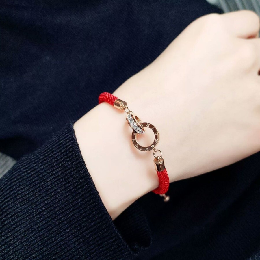 Gelang titanium wanita / Gelang elvi anti karat / Aksesoris wanita
