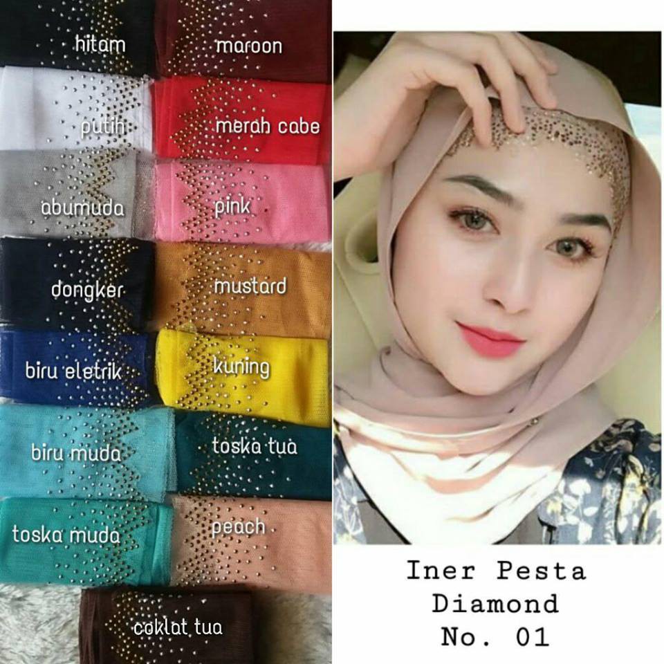 [COD] Iner pesta gliter lucu Inner pesta gliter Brukat gliter pesta daleman hijab daleman jilbab